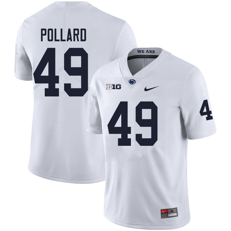 Men #49 Cade Pollard Penn State Nittany Lions College Football Jerseys Sale-White